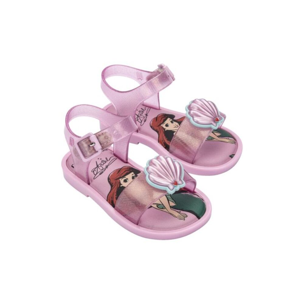 Mini Melissa Mar Sandal + Disney Baby Sandal, Pink